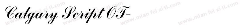Calgary Script OT字体转换
